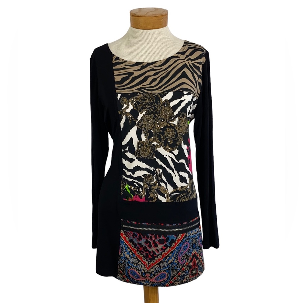 Max & Rina Mixed Media, Long Sleeve Tunic Med
Boho chic Eclectic Contemporary